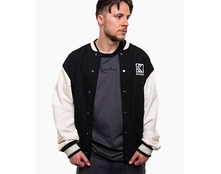 Bunda  Karl Kani Og Fleece College Jacket black/off white