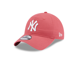 Kšiltovka New Era 9TWENTY MLB League Essential New York Yankees Litmus Pink / Optic White