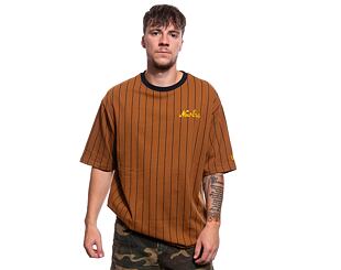 Triko New Era Pinstripe Oversized Tee Toasted Peanut / Black