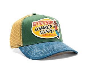 Kšiltovka Stetson Trucker Cap Lumber Supply Green / Beige / Navy