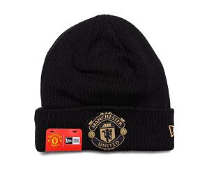 Kulich New Era Black gold Cuff Beanie Manchester United FC Black