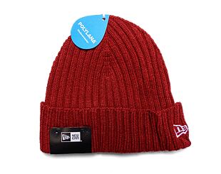 Kulich New Era Rib Short Cuff Beanie Cardinal / White