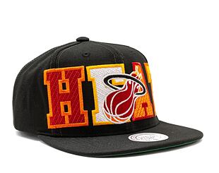 Kšiltovka Mitchell & Ness Varsity Bust Snapback Hwc NBA MIAMI HEAT Black