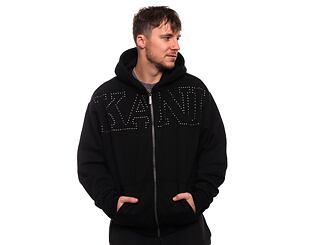 Mikina Karl Kani Studded Retro OS Full Zip Hoodie black