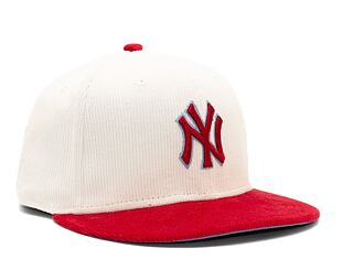 Kšiltovka New Era 59FIFTY MLB Cord New York Yankees Off White / Red / Copen Blue