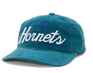 Kšiltovka Mitchell & Ness Montage Cord Snapback Charlotte Hornets Teal
