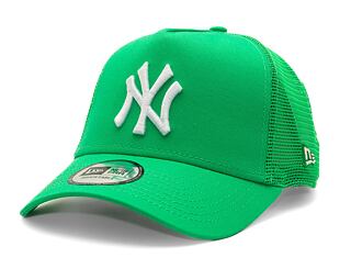 Kšiltovka New Era 9FORTY A-Frame Trucker MLB League Essential New York Yankees - Sour Green / White