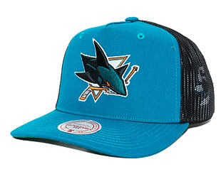 Kšiltovka Mitchell & Ness - NHL Tremor Trucker - San Jose Sharks - Teal