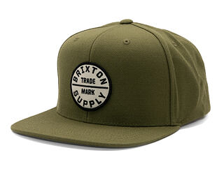 Kšiltovka Brixton - Oath Iii Snapback - Olive Surplus/Whitecap