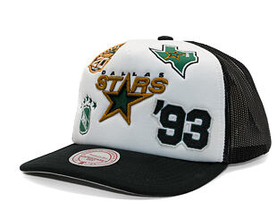 Kšiltovka Mitchell & Ness - Gridlock Trucker Vntg - Dallas Stars - White