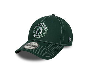 Kšiltovka New Era - Contrast Stitch 9FORTY - Manchester United FC - Dark Green