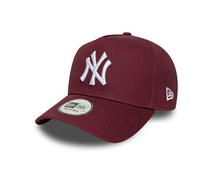 Kšiltovka New Era - MLB League Essential 9FORTY A-Frame - NY Yankees - Burgundy / White