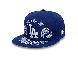 Kšiltovka New Era - MLB Paisley Bandana 59FIFTY - LA Dodgers - Dark Royal