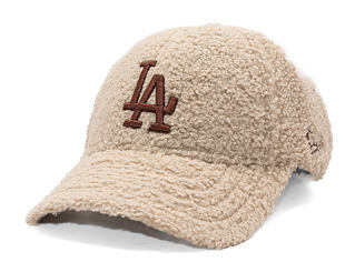 Kšiltovka New Era - MLB Borg Teddy Fleece 9FORTY - LA Dodgers - Cream