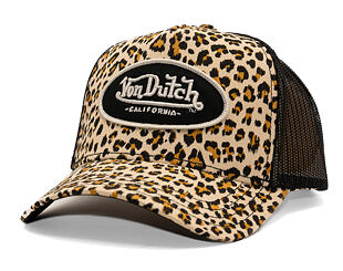 Kšiltovka Von Dutch - Trucker - Cali Patch - Leopard/Black