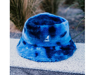 Klobouk Kangol - Faux Fur Bucket - Blue Iridescent Clouds