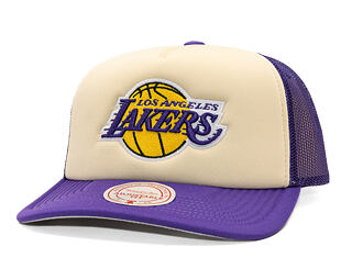 Kšiltovka Mitchell & Ness - NBA Vintage Block Trucker - Los Angeles Lakers - Cream