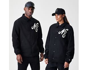 Bunda New Era - Branded Cord Coach Jacket - Black