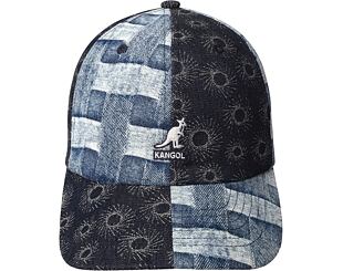 Kšiltovka Kangol - TRENDS PACK - Denim Mashup Baseball - Blue Picnic