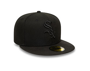 Kšiltovka New Era - MLB Black on Black 59FIFTY - Chicago White Sox - Black