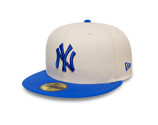 Kšiltovka New Era - MLB Essential 59FIFTY - NY Yankees - Cream / Blue