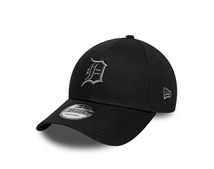 Kšiltovka New Era - MLB League Essential 9FORTY - Detroit Tigers - Black / Dark Concrete