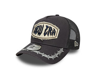 Kšiltovka New Era - Branded Distressed Patch 9FORTY A-Frame Trucker - Steel