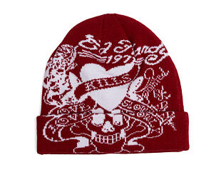 Kulich Ed Hardy - Unisex Love Kills Slowly Foldover Beanie - Black