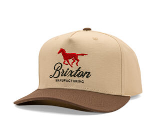 Kšiltovka Brixton - Leisure Snapback - Khaki/Coco