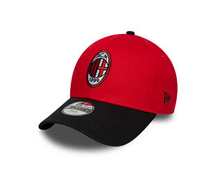 Dětská Kšiltovka New Era - Contrast Stitch 9FORTY - AC MILAN - Scarlet