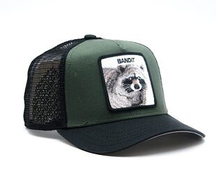 Dětská kšiltovka Goorin - Bandit Trucker Mini - Raccoon - Palm / Black