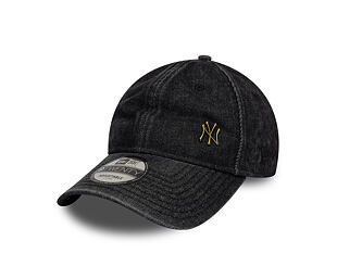 Kšiltovka New Era - MLB Washed Denim Pin 9TWENTY - NY Yankees - Black