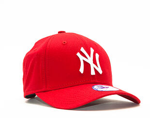 Dětská Kšiltovka New Era League Basic New York Yankees Scarlet/White 9FORTY YOUTH Strapback