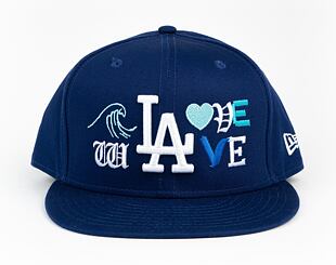 Kšiltovka New Era 9FIFTY Los Angeles Dodgers × Under Native Love Wave Snapback Blue