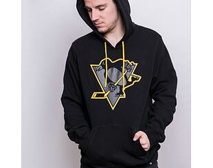 Mikina '47 Brand NHL Pittsburgh Penguins Imprint Burnside Hood Jet Black