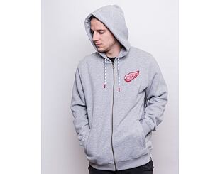 Mikina '47 Brand NHL Detroit Red Wings Back Check Morris Full Zip Hood Slate Grey
