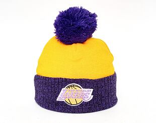 Kulich Mitchell & Ness Los Angeles Lakers Two Tone Pom Beanie HWC Yellow