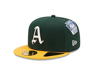 Kšiltovka New Era 59FIFTY Cooperstown Multi WS Patch Oakland Athletics Fitted Dark Green
