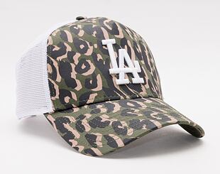 Kšiltovka New Era 9FORTY Trucker Wild Camo Los Angeles Dodgers Snapback New Olive