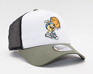 Kšiltovka New Era 9FORTY A-Frame Trucker Character Sports Tweety Snapback New Olive