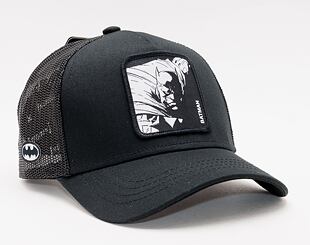 Kšiltovka Capslab DC Cmics - Batman Trucker Black & White - Black / White