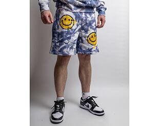 Kraťasy Market Smiley Sun Dye Yellow/Blue Tie-Die