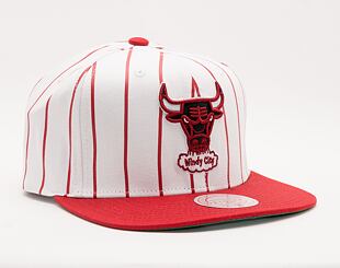 Kšiltovka Mitchell & Ness NBA Retro Pinstripe Snapback Hwc Chicago Bulls White