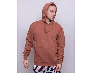 Mikina Karl Kani Small Signature Essential Hoodie dark copper