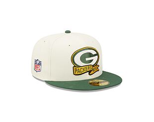 Kšiltovka New Era 59FIFTY NFL22 Sideline Green Bay Packers Off White / Team Color