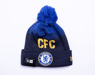 Kulich New Era Marl WordMark Beanie Chelsea FC Lion Crest Navy / Blue