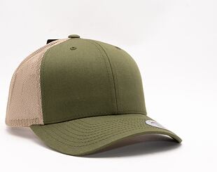 Kšiltovka Yupoong Retro Trucker 2-Tone Mossgreen/Khaki