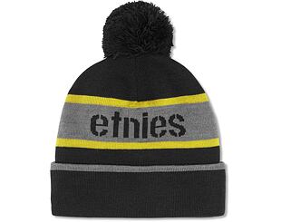 Kulich Etnies Stencil Pom Beanie Yellow / Black