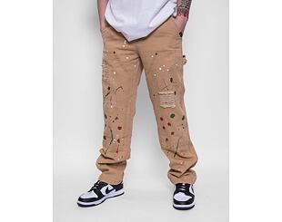 Kalhoty Karl Kani OG Washed Cargo Pants sand