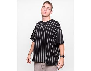 Triko Karl Kani Small Signature Heavy Jersey Pinstripe Tee black/white